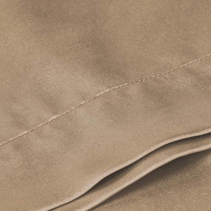 BEDELITE Satin Body Pillow Cover, Super Soft and Cooling Body Pillow Pillowcase for Hair and Skin, Breathable Silky Full Long Pillowcase Cover(20"x54", Tawny Brown) - Bloomnest
