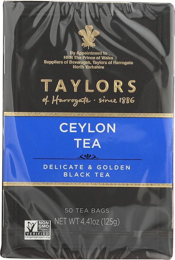 Taylors of Harrogate Pure Ceylon, 50 Teabags (Pack of 2) - Bloomnest