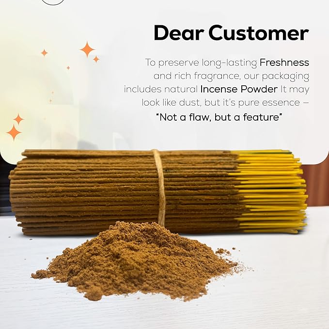 Peppermint Incense Sticks 100 gm Pack, Charcoal Free - 100% Natural,Organic Non Toxic Insence Sticks, Inscents Made with Flowers, Meditation Gifts for Spiritual Cleansing, Relaxation