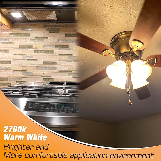 E17 10 Watt LED Bulb 100W Equivalent 2700K Warm White 1000lm Non-Dimmable 120V E17 Intermediate Base LED Bulb for Desk Lamp, Ceiling Fan Lights, Headboard Reading Lights, Chandelier, 3 Pack - Bloomnest