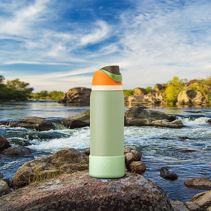 Silicone Boot for Owala Water Bottle 24 oz 32 oz 40 oz, Anti-Slip Protective Sleeve for FreeSip/Twist/Flip Stainless Steel Water Bottles Accessories BEONSKY