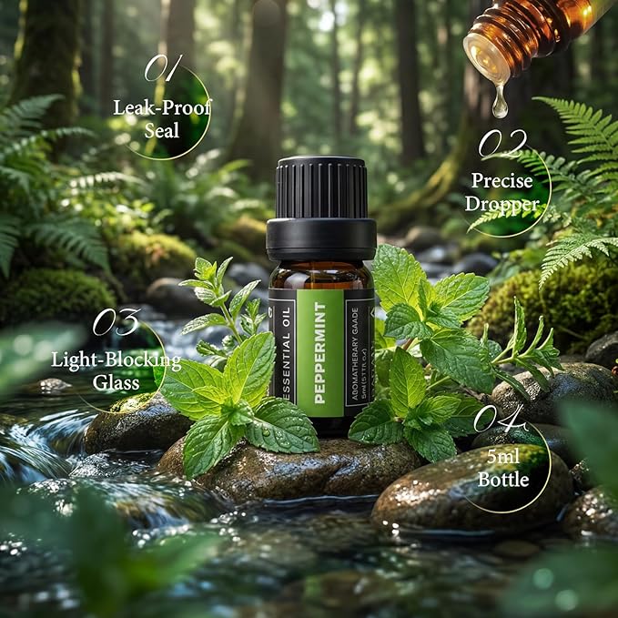 SACATR 60 Bottles Premium Essential Oils Set - Natural Essential Oils for Diffuser, Humidifier, Candle and Soap Making（60x5 ML） SACATR