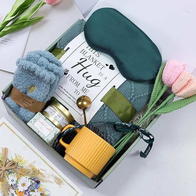 Gifts for Women Get Well Soon Gifts Self Care Package Feel Better After Surgery Sympathy Gift Baskets Thinking of You Gifts Healing Blanket Birthday Gifts for Women Mom Sister Daughter Best Friend - Bloomnest
