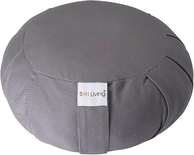 Meditation Cushion Sol Living Yoga Floor Pillow 100% Cotton Floor Cushion Removable Cover Firm Comfort Yoga Floor Cushion Seating for Adults Machine Washable Zafu Meditation Pillow Pouf Bolster Pillow