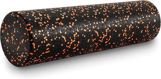 ProsourceFit High Density Foam Rollers 12 - inches Long, Firm Full Body Athletic Massage Tool for Back Stretching, Yoga, Pilates, Post Workout Muscle Recuperation, Black/Blue - Bloomnest