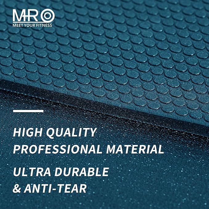 MRO Extra Large Exercise Mat For Home Gym, 15'x6'/12'x6'/9'x6'(7mm) Workout Mats for Gym Flooring, Non-Slip, Extra Thick Durable Cardio Mat, Ideal for Plyo, Weights, MMA, Jump Rope -Shoe Friendly - Bloomnest