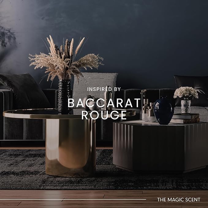 The Magic Scent Baccara Diffuser Oil - Hotel & Home Luxury Scents Inspired by Baccarat Rouge - Diffuser Oil Scents for Home Designed for Use in All Diffusers - 8.5 fl oz, 250 mL - Bloomnest