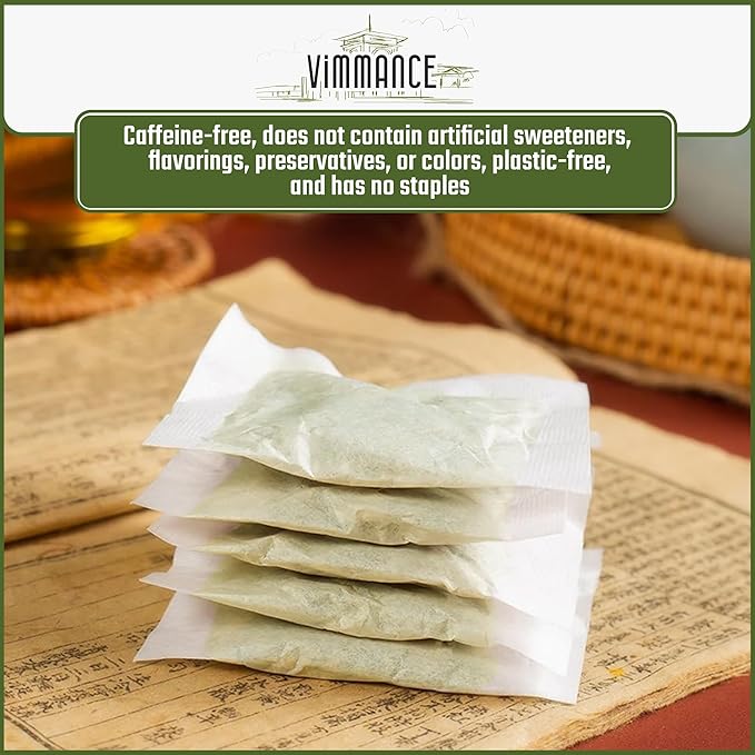VIMMANCE Soursop Tea Bags, Graviola, Guanabana Tea, Vietnamese Herbal Tea, 100% Natural, Gluten Free, Caffein Free, Sugar Free, Not Bitter but Balance Taste (50 Tea Bags) - Bloomnest