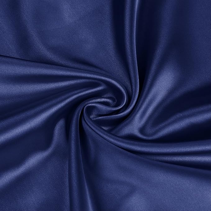 BEDELITE Satin Body Pillow Cover, Super Soft and Cooling Body Pillow Pillowcase for Hair and Skin, Breathable Silky Full Long Pillowcase Cover(20"x54", Navy) - Bloomnest