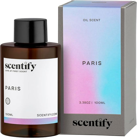 Scentify Paris Aroma Oil Refill Scent for Oil Diffusers - Berry, Floral, Amber, Powdery Scents - Luxurious Relaxing Aromatherapy Diffuser Fragrance 100ml, 3.38 oz - Bloomnest