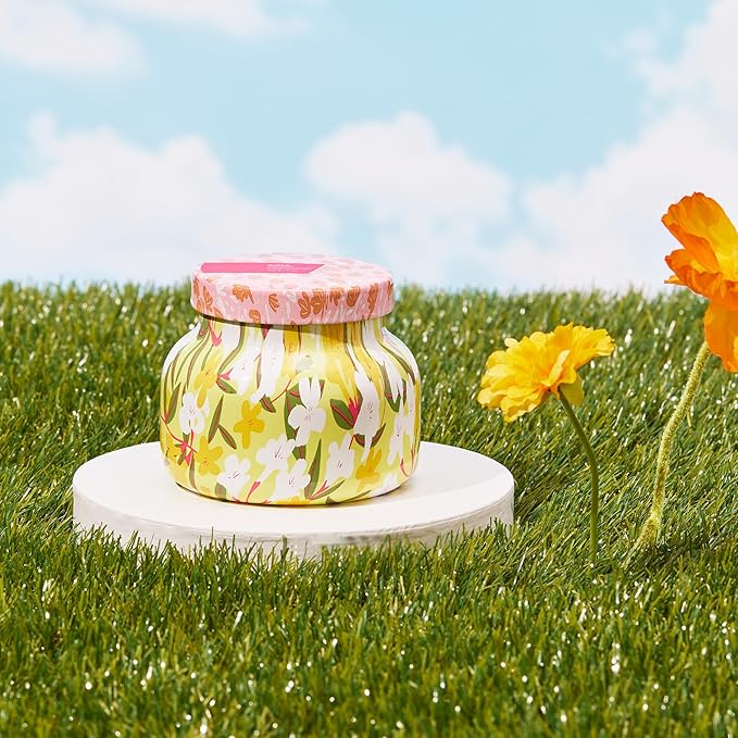 Capri Blue Scented Candles - Pattern Play Glass Jar Candles - Long Lasting Soy Wax Blend - Luxury Home Decor - Notes of Orchid, Jasmine, Gardenia & Floral Musk - Gifts for Women (Aloha Orchid, 8 oz) - Bloomnest