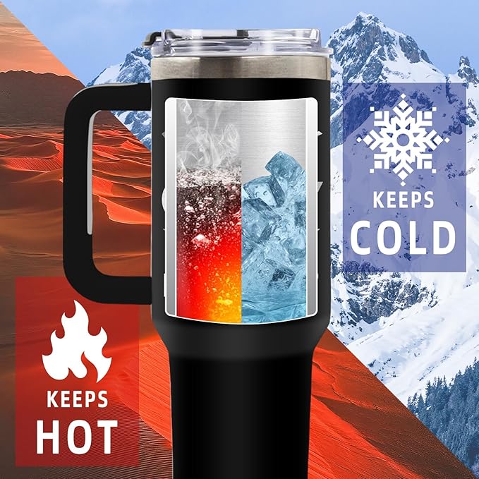 DUUV Gifts for Husband from Wife, Husband Tumbler with Handle 40 Oz, Christmas Thanksgiving Wedding Anniversary Appreciation Birthday Gifts for Husbands Men Him, 1PCS - Bloomnest