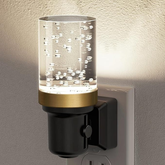 JandCase Night Light, Dimmable Night Lights Plug into Wall, Auto On/Off Light Sensor Nightlight, 5000K Daylight White 0-100LM Brightness LED Night Light, Bathroom Hallway Bedroom Decoration - Bloomnest