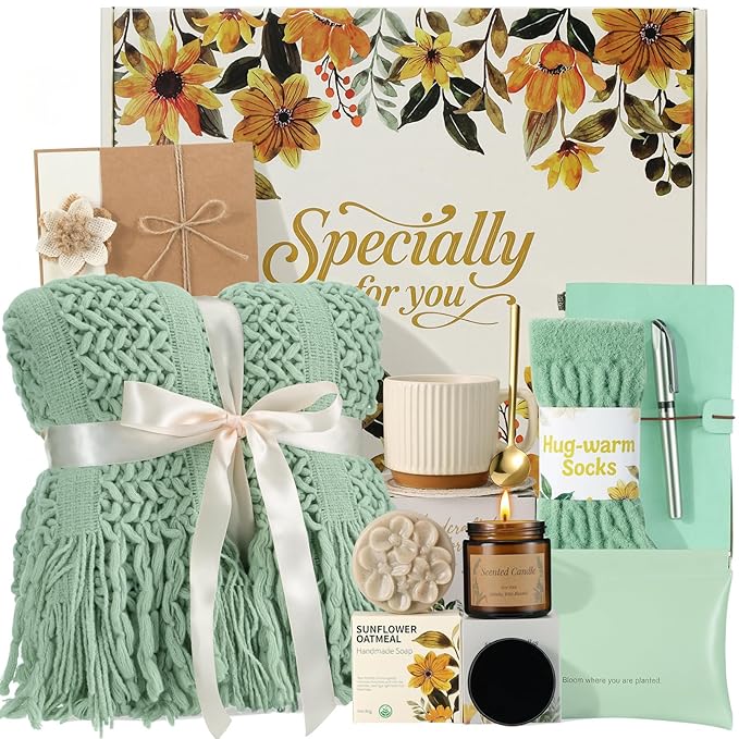 Self Care Gifts for Womens Birthday Gift Get Well Soon Gift - Valentines Day Gifts for Her Mom Wife Daughter Sister Girlfriend Best Friend, Sympathy Gift Baskets for Women Care Package - Bloomnest