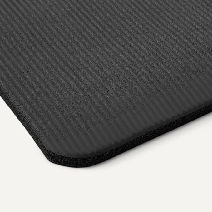 Amazon Basics 1 Inch Extra Thick Workout Exercise Yoga Mat with Carrying Strap - Bloomnest