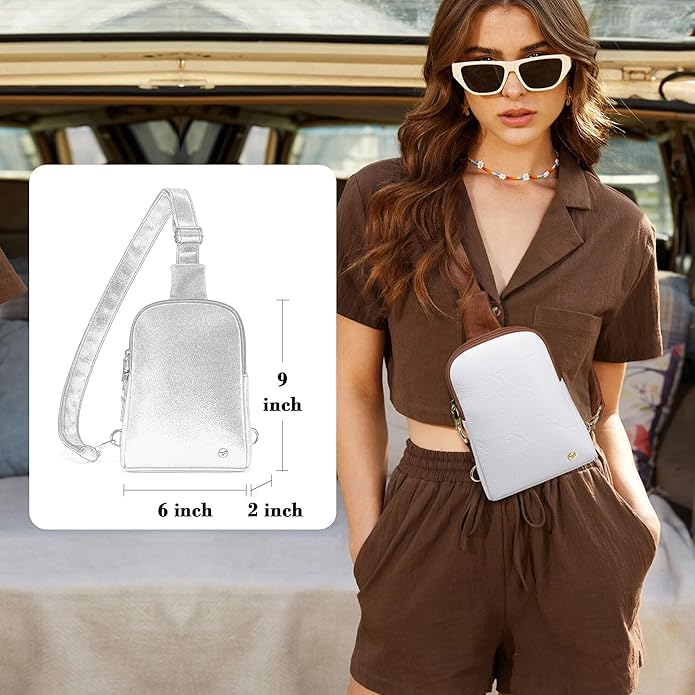 INICAT Small Sling Bag for Women Everyday & Travel Crossbody Bags Lightweight Cross Body Purses Vegan Leather - Bloomnest