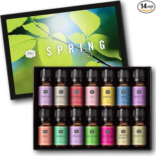 P&J Trading Spring Set of 14 Fragrance Oils - Scents for Candle Making, Soap Making Supplies, Diffuser Oils - Bloomnest