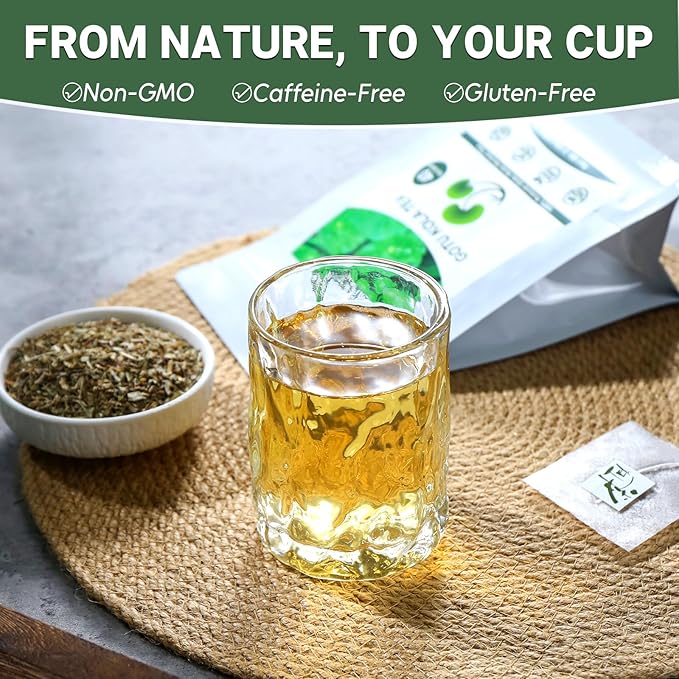 TEARELAE - Gotu Kola Tea Bags - 40 Count - 100% Pure Cut & Sifted Centella Asiatica - Natural Premium Herbal Tea For Health - Non-GMO - Caffeine-Free - Bloomnest