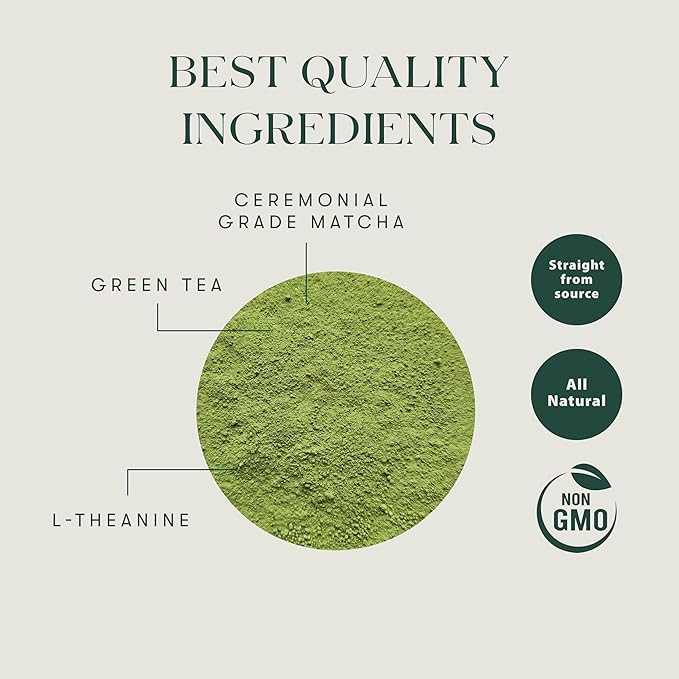 Luxmi Estates - Pure Matcha - Ceremonial Grade Matcha Powder - 50g | Organic, Stone-Ground Matcha Tea, Rich in Antioxidants | Authentic Zen Tea Experience - Bloomnest