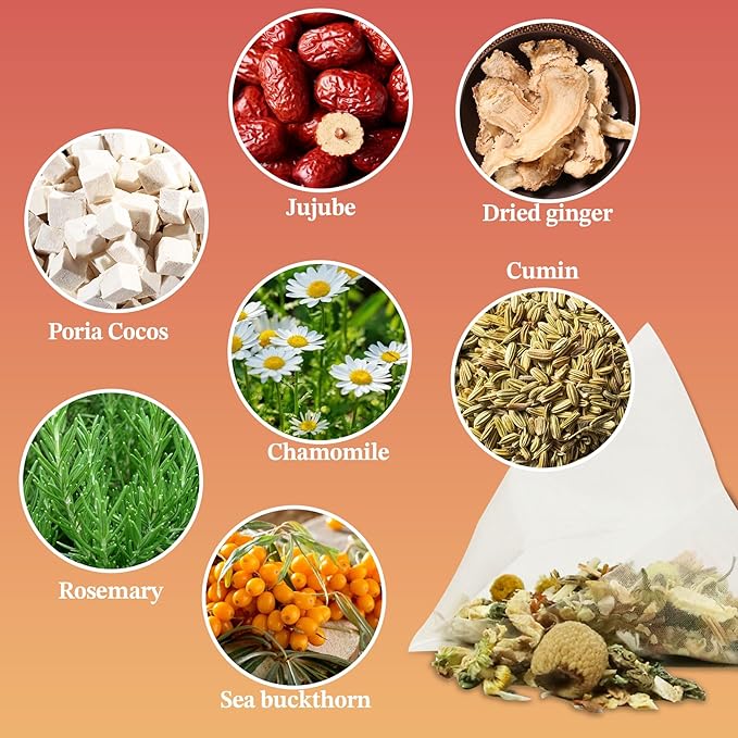 LEAFROOT GERD Symptoms Relief Herbal Tea for Men & Women, Natural Acid Reflux Raft Gourmet, Heartburn Aid Digestive, Licorice Root, Chamomile, Fennel and Rosemary Ease Gut Stomach Soothe Blend Teabag - Bloomnest