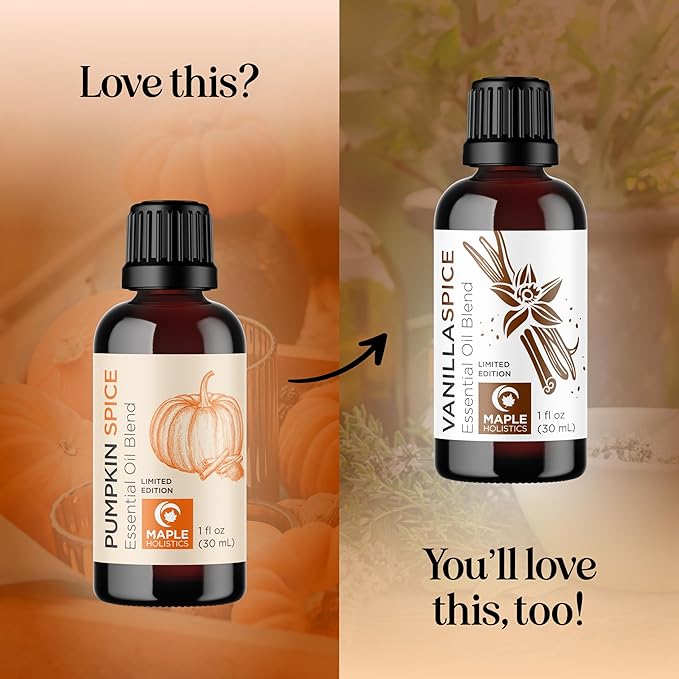 Pumpkin Spice Essential Oil Blend - Warm & Cozy Pumpkin Spice Oil for Diffuser Candles Soaps & DIYs with Real Nutmeg Cinnamon Clove & Ginger Extracts - Fall Scented Aromatherapy Blend (1 Fl Oz) - Bloomnest