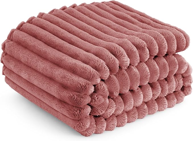 Bedsure GentleSoft Dusty Pink Twin XL Blanket for Bed - Cozy Soft Blankets for Women, Cute Small Fleece Throws for Girls, Birthday Gifts for Women Decor Gifts for Mom, 66x90 Inches - Bloomnest