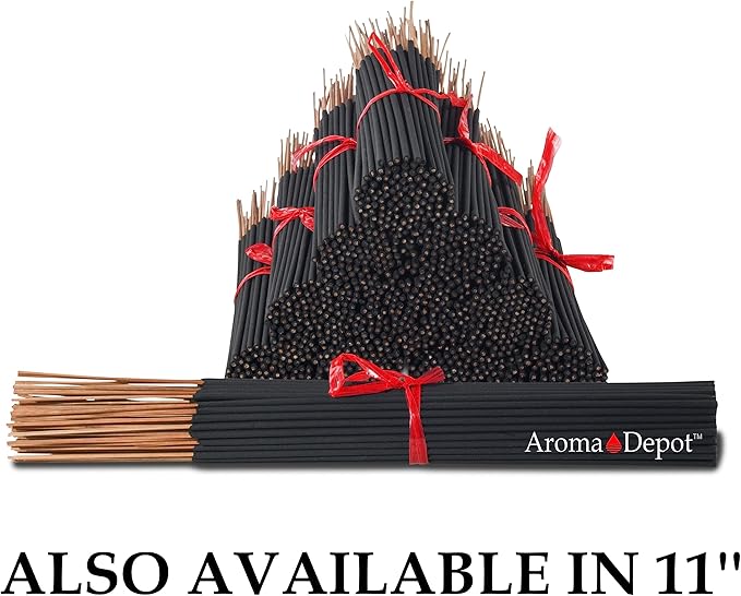 Coffee Type Most Exotic 7'' Incense Sticks. Approx. 85 to 100 Sticks Per Bundle, Each Natural Stick Burns for 45 mins to 1 Hour Each. Long Lasting. Guarantee 100% Pure AromaDepotInc