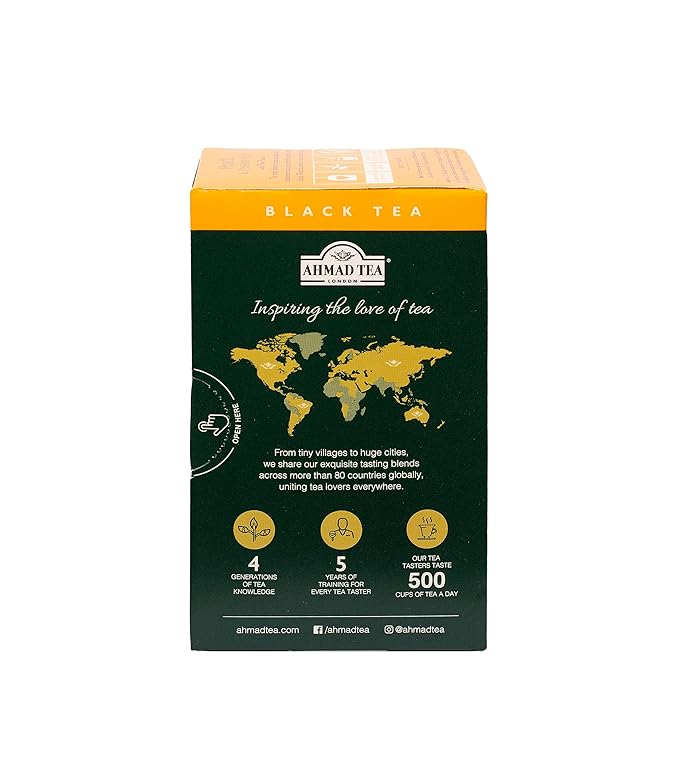 Ahmad Tea Black Tea, Peach And Passion Fruit Teabags, 20 ct (Pack Of 6) - Caffeinated And Sugar-Free - Bloomnest