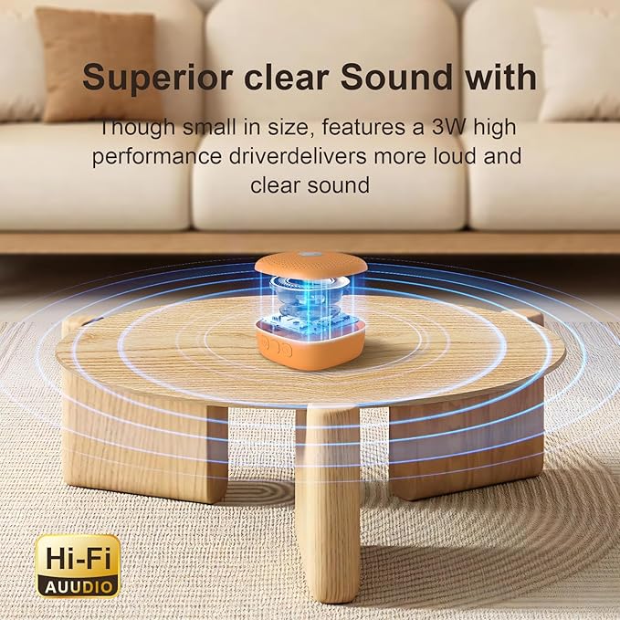 White Noise Machine,Portable Sound Machine for Baby Adult,21Soothing Sound,Auto-Off Timer,Noise Canceling for Office & Sleeping, Compact Size for Home,Travel,Registry Gift,Orange - Bloomnest