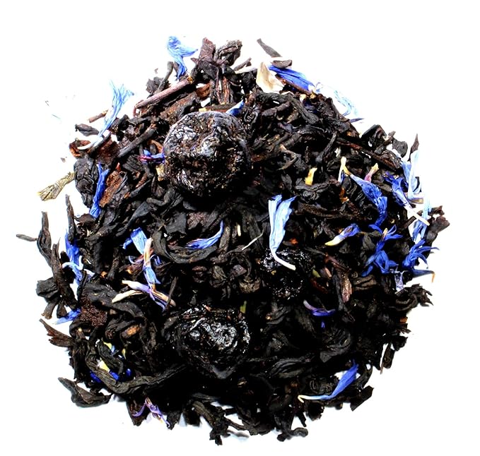 Nelson's Tea Earl Grey Sampler Pack Tea - Loose Leaf Tea Sampler - A Portrait of Earl Grey, Blueberry EarlGrey, Lavender EarlGrey, Raspberry Earl'Grey, Vanilla Caramel Earl'Grey - 2 Oz Sizes - Bloomnest