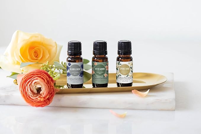 Edens Garden Spring Essential Oils 3 Set – 100% Therapeutic Grade, Fragrance Oil-Free & Undiluted Aromatherapy Blends for Relaxation, Diffusers & Home – Natural Gift for Wellness, 10 ml/ 3 Pack - Bloomnest