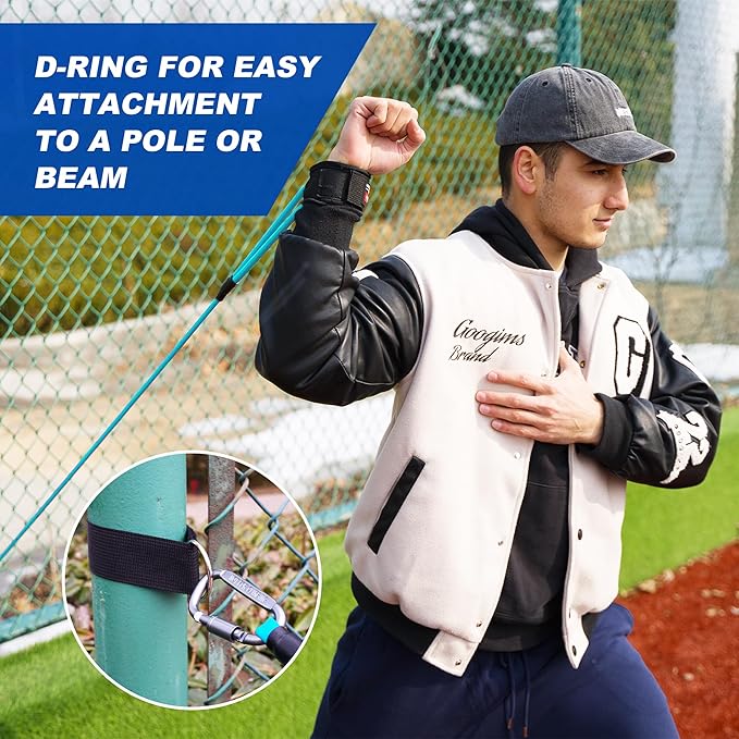 Resistance Bands for Pitchers, Baseball & Softball Training Equipment for Improving Arm Strength & Pitching Training, Baseball Pitching Bands for All Skill Levels - Bloomnest