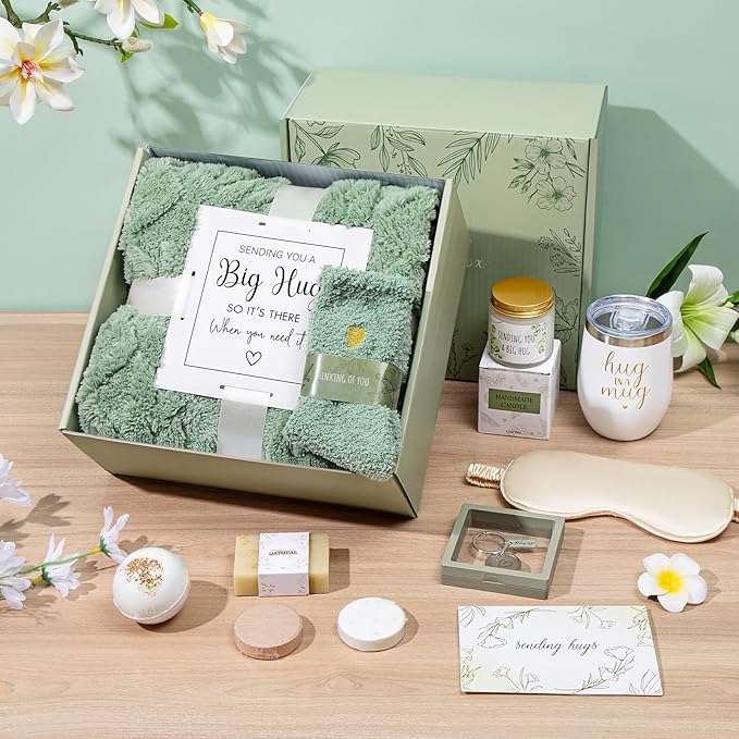 Sympathy Gift Baskets Sympathy Gifts for Loss of Loved One Hug in a Box for Women Bereavement Gifts Ideas Get Well Soon Gift Condolence Basket Miscarriage Thinking of You Care Package for Women - Bloomnest