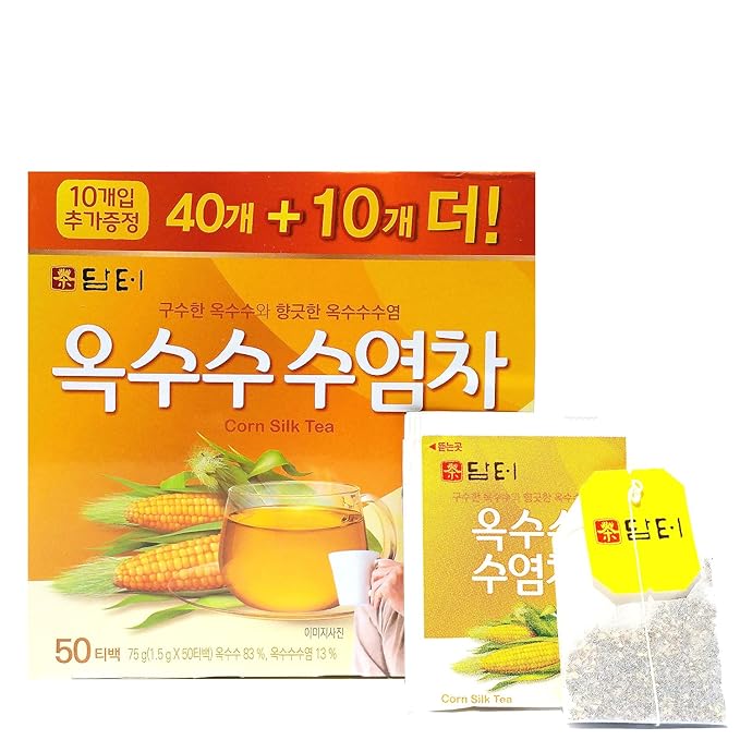 Damtuh Corn Silk Tea – Nutty & Refreshing, Caffeine-Free Herbal Tea, 50 Tea Bags (1.5g each) - Bloomnest