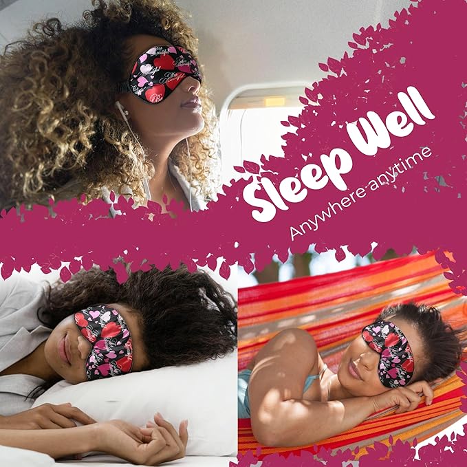 Luxury Sleep Mask – Soft, Lightweight & Ultra Comfort-Perfect for Light Blocking Wake up Radiant-Black - Bloomnest