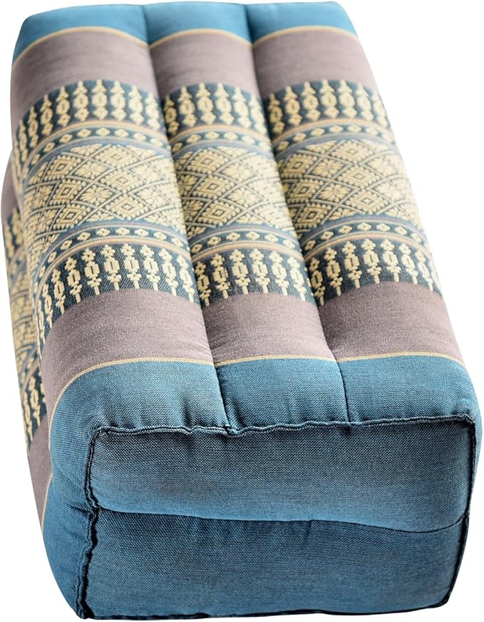 Zafuko Yoga & Meditation Cushion - Organic Water-Resistant Kapok Filling, Meditation Cushion, Soft Yoga Prop - Bloomnest