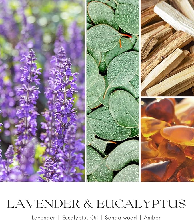 AOOVOO Lavender Scented Candles for Women - 20oz 3 Wick Soy Candles for Home Scented, Aromatherapy Candle with Crystals Inside, Birthday Gifts Christmas Candle for Women Mom - Bloomnest