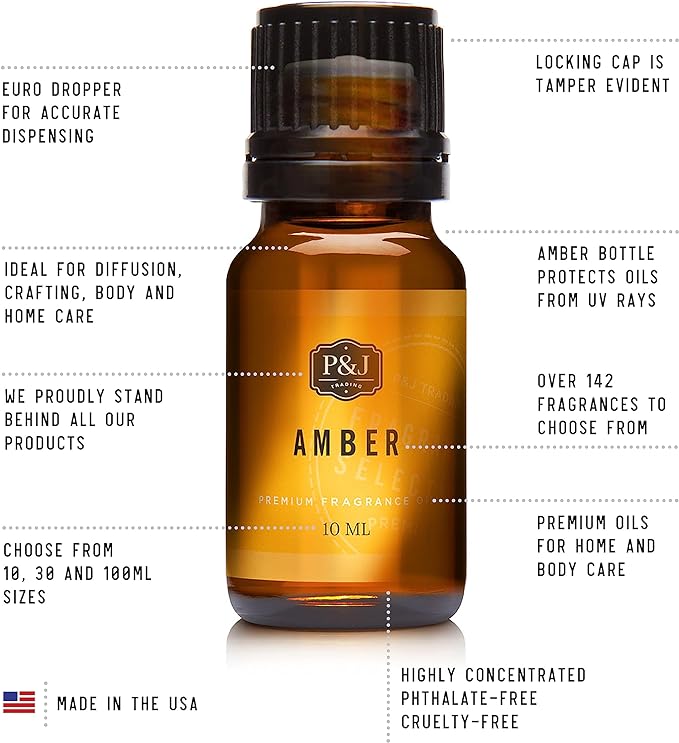 P&J Trading Fragrance Oil | Clean & Fresh Oil 30ml - Candle Scents for Candle Making, Freshie Scents, Soap Making Supplies, Diffuser Oil Scents PJTrading