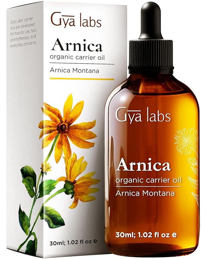 Gya Labs Arnica Carrier Oil - 1 Fl Oz - for Hair, Skin, Face, Scalp & Body Massage - Bloomnest