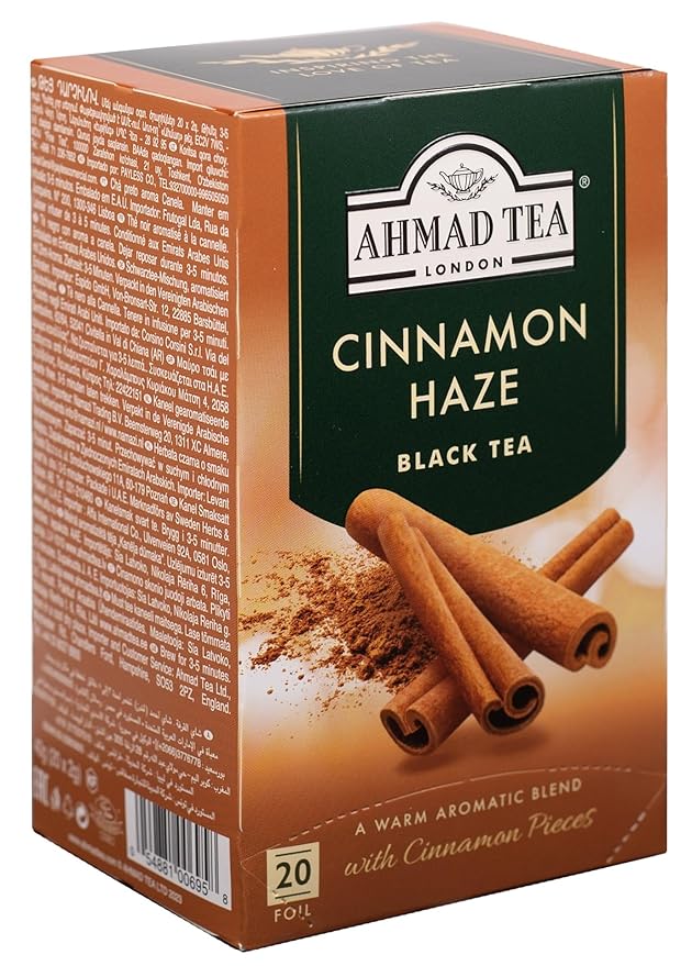 Ahmad Tea Cinnamon Haze Black Tea, 20Count Boxes, Brown - Bloomnest