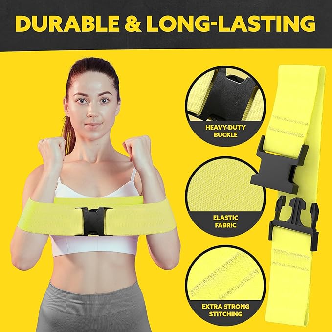 Tribe Lifting Fabric Resistance Bands for Glutes & Legs | 5 Fabric Workout Bands Set | Thick Booty Bands for Squats, Lunges, Hip Training, Physical Therapy & Home Workouts