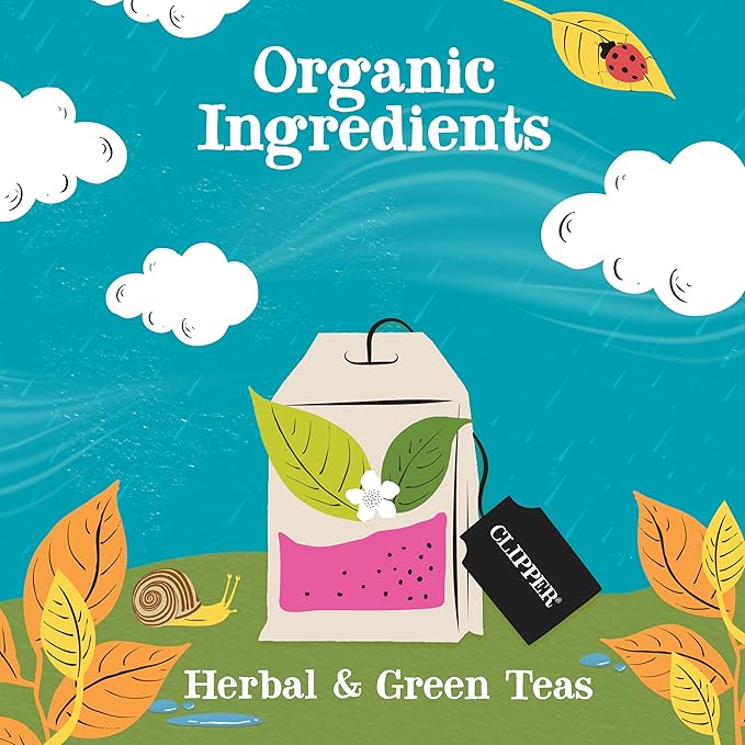 Clipper Tea: Organic Herbal & Green Tea Set, Gift Box – Tea Selection & Sampler with 5 Flavors Including Lemon, Ginger, and Bedtime Teas – Assorted Tea Bags in Colorful Tea Box, 45 Unbleached Tea Bags - Bloomnest