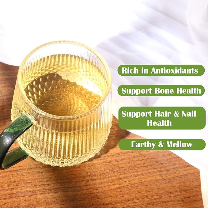 FullChea - Horsetail Tea, 1.5g X 30 Count - Premium Dried Horsetail Herb For Hair & Nail - Non-GMO - Caffeine-free - Natural Cola De Caballo Hierba - Bloomnest