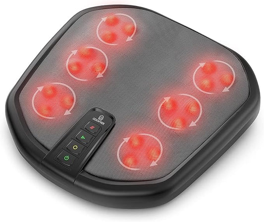 COMFIER Shiatsu Foot Massager for Plantar Fasciitis，Neuropathy, Keading Feet Massager Machine with Heat.Foot & Back Massager with Washable Cover, Feet Warmer for Men,Women - Bloomnest