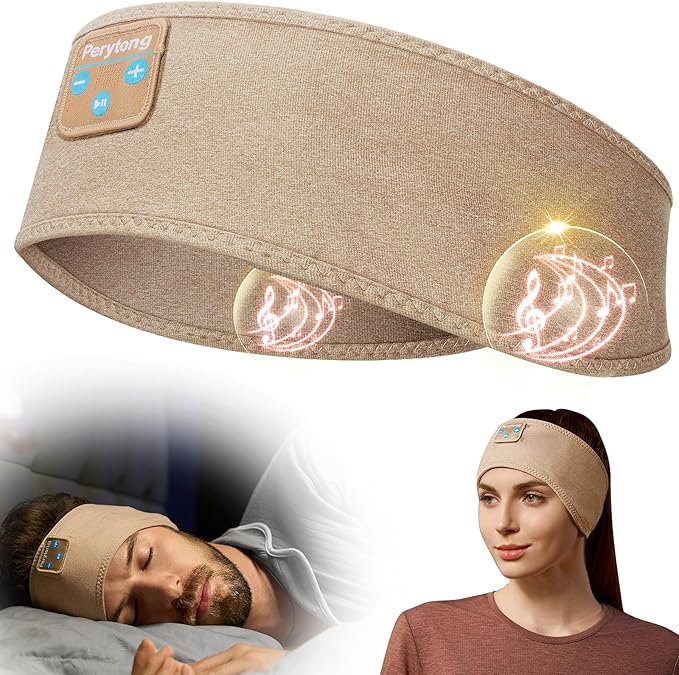 Bluetooth Headphones Headband, Sleep Headphones Bluetooth Headband for Side Sleepers, Reduce Snoring Disturbance for Sleeping, Wireless Headphone for Workout Running Cool Gadgets Unique Gifts - Bloomnest