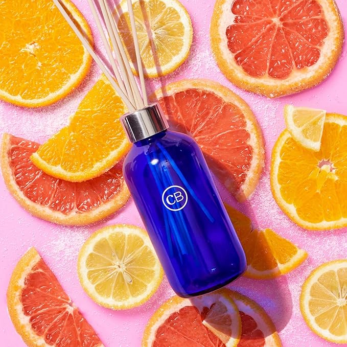 Capri Blue Volcano Reed Diffuser Set - Includes Reed Diffuser Sticks, Fragrance Oil, and Glass Bottle - Luxury Scented Room Fresheners - Cobalt Blue (8 fl oz) - Bloomnest