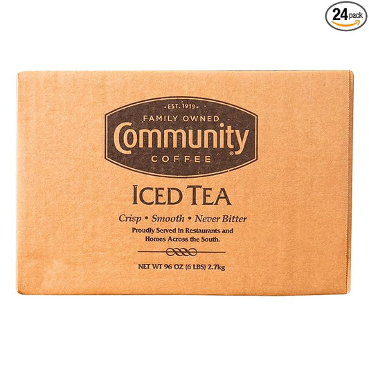 Community Coffee Pre-Measured Iced Tea Filter Packs for 3 Gallon Commercial Urns, 24 Count (Pack of 1) - Bloomnest