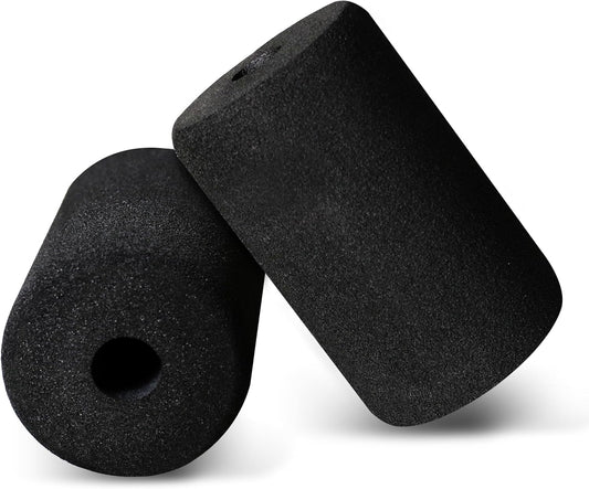 WF Athletic Supply Foam Foot Pads, Foam Roller for Gym Exercise Machines Equipment Replacements, Roller Pad for Leg Extension, PEC Deck Pads for Weight Bench, Sold by Pair (6” x 3.5” OD x 0.875” ID)