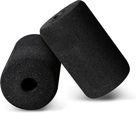 WF Athletic Supply Foam Foot Pads, Foam Roller for Gym Exercise Machines Equipment Replacements, Roller Pad for Leg Extension, PEC Deck Pads for Weight Bench, Sold by Pair (6” x 3.5” OD x 0.875” ID) - Bloomnest