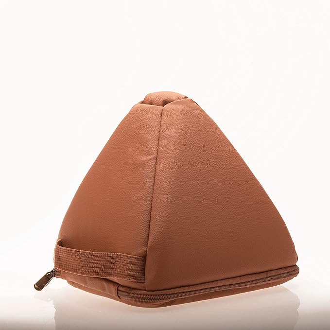TOPFUND Rainbow Crystal Singing Pyramid 10 inch with Carrying Case and Quartz Suede Mallet - Bloomnest